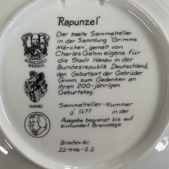Vintage collectors fairytale plates (3) - Picture 5 of 7